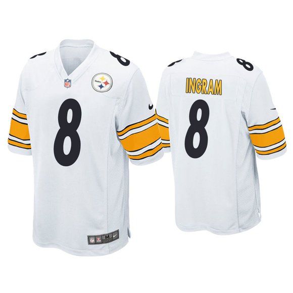 Men Pittsburgh Steelers #8 Melvin Ingram III Nike White Game NFL Jersey